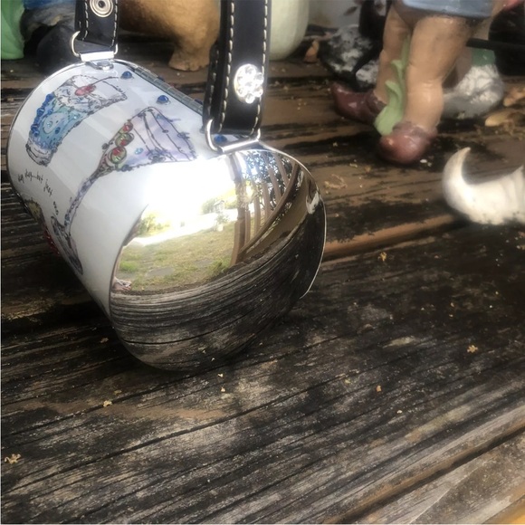 Little Earth Cocktail Time Drinks Handbag Purse Bag Swarovski Crystals 2009 NEW - Picture 3 of 9